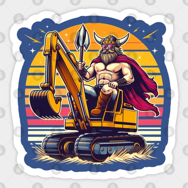 Excavator Viking V2 Sticker by LarsonBrosSupplyCo